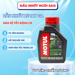 NHỚT XE TAY GA CAO CẤP MOTUL EXPERT LE 800ML