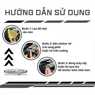 Tem dán xe sitcker logo "RS150"