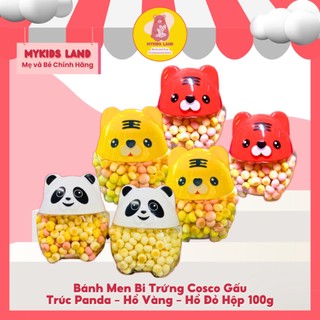 [DATE T11.2024] Bánh Men Bi Trứng Cosco Gấu Trúc Panda - Hổ Vàng Hộp 100g