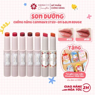 Son dưỡng chống nắng có màu Canmake Stay-On Balm Rouge - Nội địa Nhật