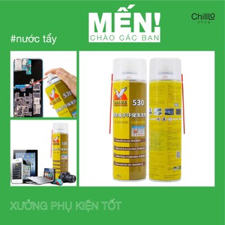 Chai Xịt Nước Tẩy Rửa Falcon 530 Electronic Cleaner 550ml Vệ Sinh Linh Kiện Màn Hình Điện Thoại, Máy Tính, Camera