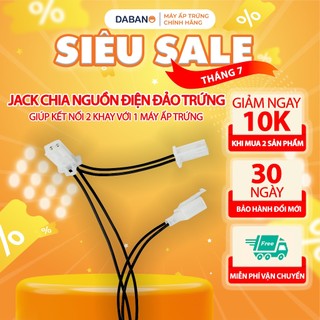 Jack gắn 2 khay đảo với máy ấp trứng Ánh Dương P100 - Kết nối 2 khay đảo với 1 máy ấp trứng
