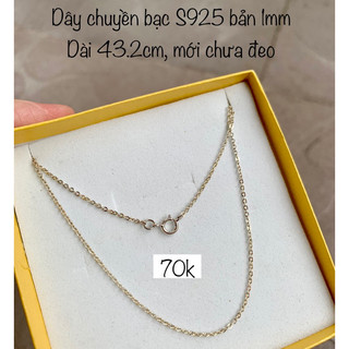 Dây chuyền bạc S925 thanh lý