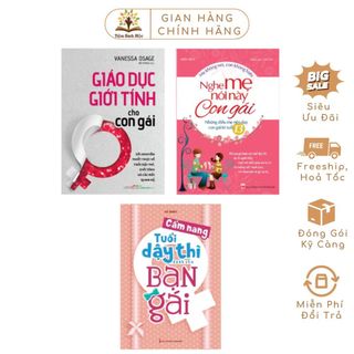 [TSM] Sách: Combo 3 Cuốn Cẩm Nang Về Tuổi Dậy Thì Mẹ Và Con Gái Cùng Đọc