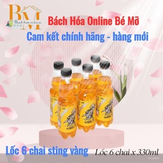 Lốc 6 chai nước tăng lực sting gold 330ml