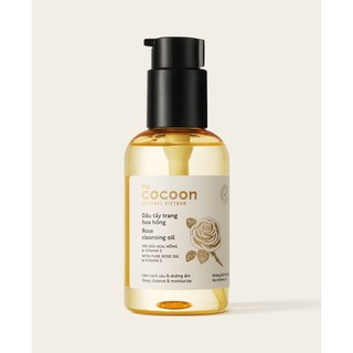  Dầu tẩy trang hoa hồng COCOON 140ml   rose cleansing oil   sạch da mềm mịn - VEGAN - Mỹ phẩm thuần chay 