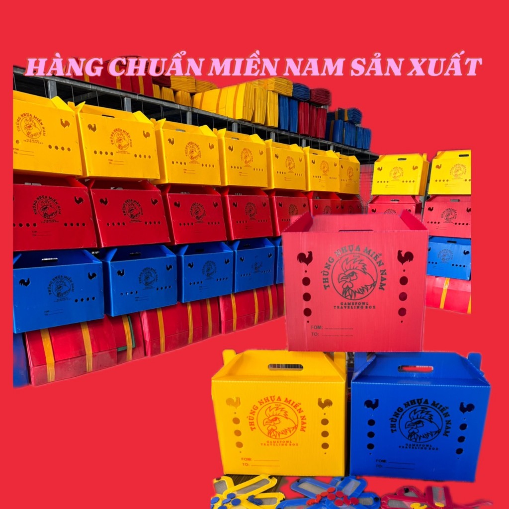 [Tặng thảm lót] Thùng nhựa cho gà và thú cưng - nhiều size