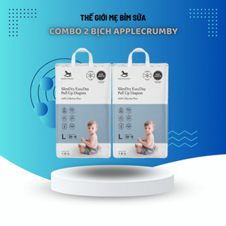 BA01002 COMBO 2 TÃ/BỈM APPLECRUMBY SLIM SIÊU KHÔ THOÁNG CHO BÉ MẪU MỚI