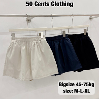 Quần Short Nữ Ống Rộng Basic Caph Chun Màu Pastel Có Bigsize 45-75kg (50 Cents Clothing) #249