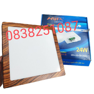 Đèn Ốp Trần Tròn Vuông 12W 18W 24W Vân Gỗ HUFA 3 Chế Độ Bh 3 Năm