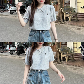 áo len montogi cúc đỏ