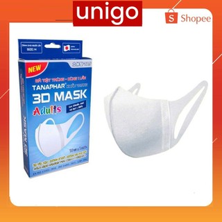 Khẩu trang y tế 3D Mask Tanaphar, size người lớn và trẻ em, hộp 10 chiếc