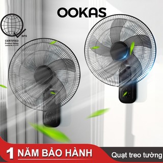  OOKAS Quạt Treo Tường 16 inch gió mạnh yên tĩnh và tiết kiệm năng lượng 