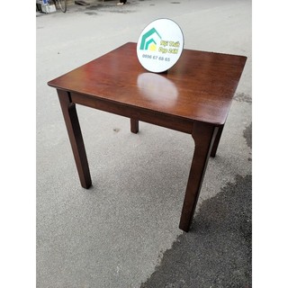 Bàn ăn - bàn cafe - bàn làm việc gỗ tự nhiên vuông 80 cm