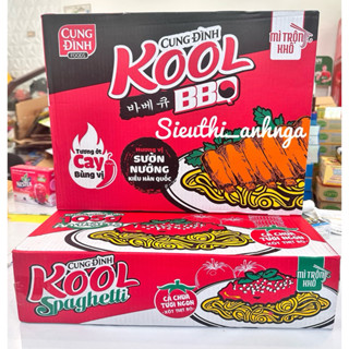 THÙNG MÌ TRỘN KHÔ CUNG ĐÌNH KOOL SPAGHETTI 105g x 30 Gói