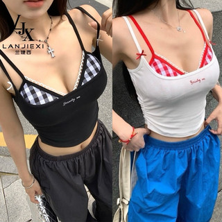 ÁO 2 DÂY  ĐỎ CARO PHỐI ÁO DÂY HOT HIT (đã kèm ảnh thật)