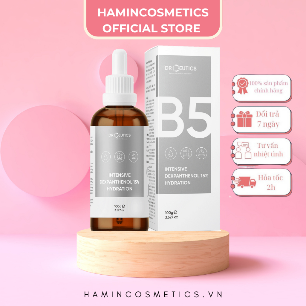 DRCEUTICS Tinh Chất B5 Basic Hydration 5% DrCeutics Cho Da Dầu Mụn - 100ml