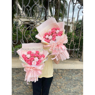 Bó hoa sáp 20 bông shop sẵn nhiều màu