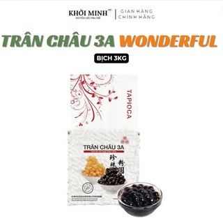 Trân Châu Đen Wonderful 3A 3kg (Công nghệ Đài Loan, chuẩn dai)