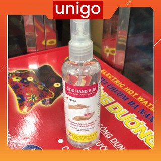 Nước rửa tay khô khử khuẩn SDS Hand Rub 100ml (Hàng công ty đầy đủ giấy tờ hóa đơn, phiếu xuất kho )