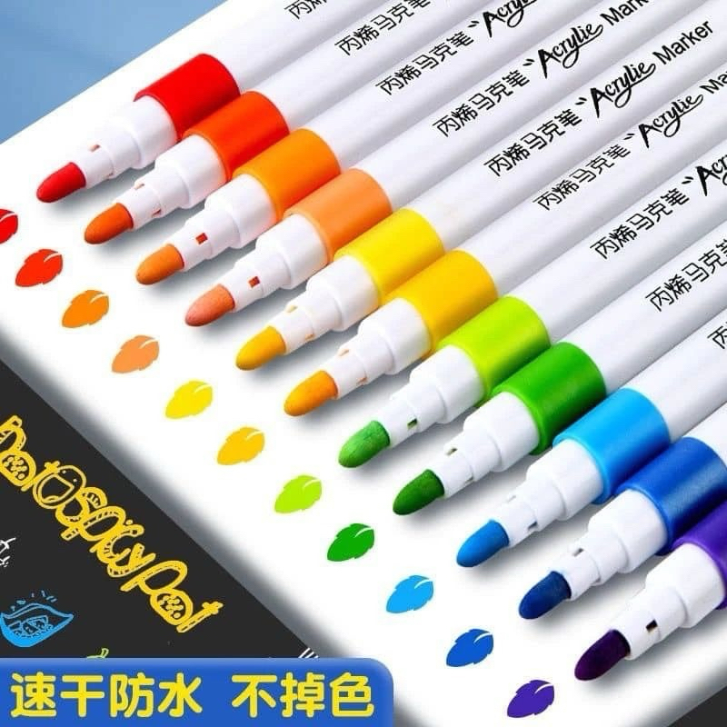 bộ 60 bút màu Acrylic Marker 60 Cao Cấp Màu Sắc Tươi Sáng - Bút Lông Màu