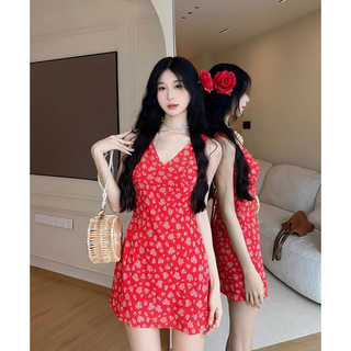 [ HÀNG ĐẶT TRƯỚC] Đầm hoa mini cổ tim #1182