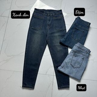 [901 3Màu] Bigsize 55-85kg Quần Jean Bigsize Túi Kiểu Form Baggy 9 Tấc Co Giãn 4 Chiều Phù Hợp Dáng Đùi To