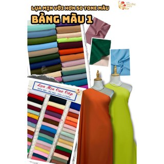 Vải lụa mịn bảo anh Phượng Thúy, lụa trơn chuyên may áo dài co giãn 4 chiều, mềm rũ mát mướt tay khổ 1m50