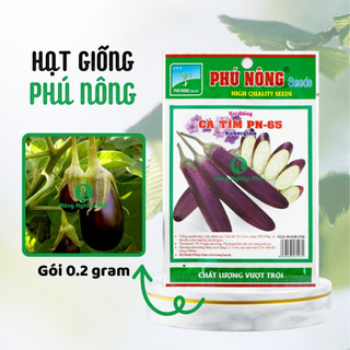 Hạt giống cà tím Phú Nông - Gói 0.2 gram - Nông Nghiệp Phố