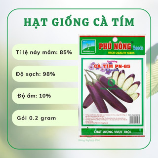 Hạt giống cà tím Phú Nông - Gói 0.2 gram - Nông Nghiệp Phố