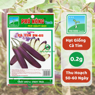 Hạt giống cà tím Phú Nông - Gói 0.2 gram - Nông Nghiệp Phố