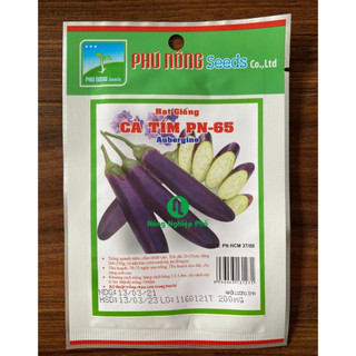 Hạt giống cà tím Phú Nông - Gói 0.2 gram - Nông Nghiệp Phố