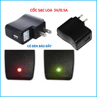 Cóc sạc đen có đèn led báo đầy