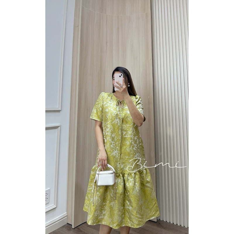 ĐẦM GẤM VÀNG CỘT NƠ - BIMI