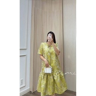 ĐẦM GẤM VÀNG CỘT NƠ - BIMI