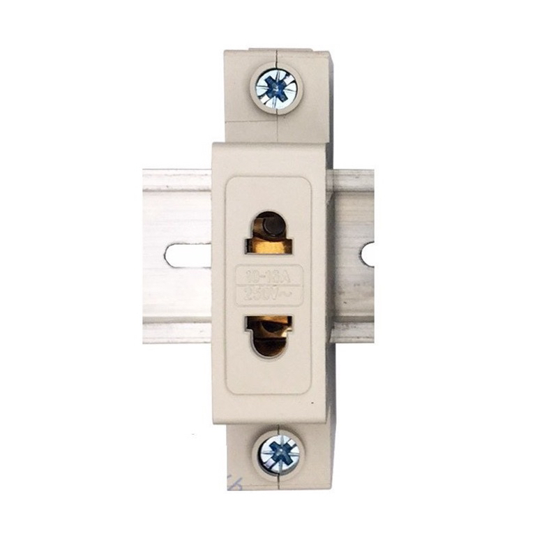 Ổ cắm cài thanh DIN 2 chấu  AC30-103