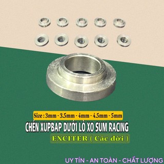 Bộ chén xupbap dưới lò xo SUM racing cho xe Exciter 135 150 đủ size 3mm- 3.5mm- 4mm- 4.5mm- 5mm