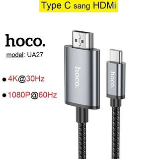 Dây type c sang hdmi hoco ua27 độ phân giải hỗ trợ 4k@30hz/ 1080p@60hz