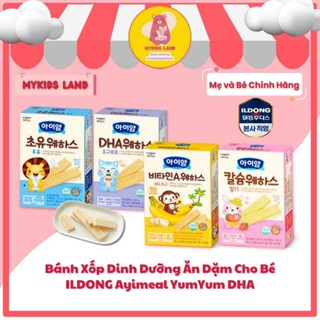 [DATE T9.2025] Bánh Xốp Dinh Dưỡng Ăn Dặm Cho Bé ILDONG Ayimeal Yum Yum DHA Vị Dâu - Chuối - Sữa Hộp 36g