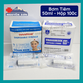 Bơm Tiêm 50ml/cc Sử Dụng 1 Lần - Hộp 25 cái