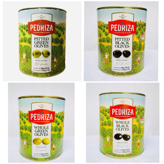 4 loại Quả oliu La Pedriza Tây Ban Nha hộp 3kg (Quả oliu xanh nguyên hạt, đen nguyên hạt, xanh tách hạt, đen tách hạt)