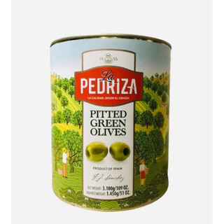 Quả oliu xanh nguyên trái đã tách hạt 3kg La Pedriza Tây Ban Nha cao cấp