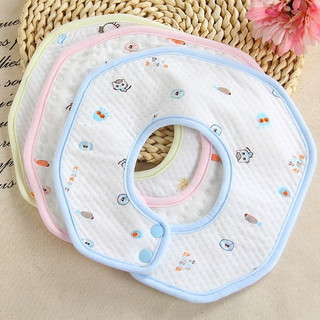 𝐌𝐞̣𝐁𝐨𝐛𝐊𝐞𝐦𝟖𝟔 - Yếm tròn cotton chống thấm cho bé, yếm chống thấm cho bé, yếm tròn xoay cho bé