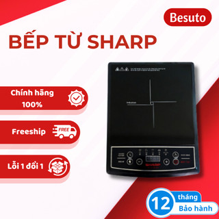 Bếp từ Sharp HS-699 công suất 2000W 5 chế độ nấu tặng kèm nồi inox bảo hành chính hãng 12 tháng
