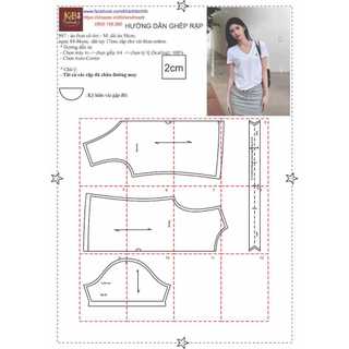 Rập giấy a0 mã 887 - rập áo thun cổ tim nữ