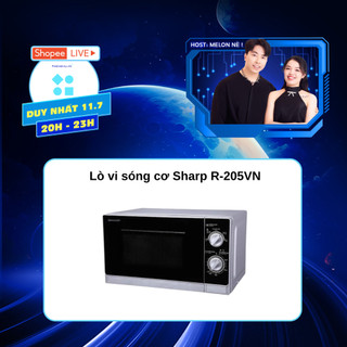 Lò vi sóng cơ Sharp R-205VN dung tích 20L - Chính hãng Sharp bảo hành 12 tháng
