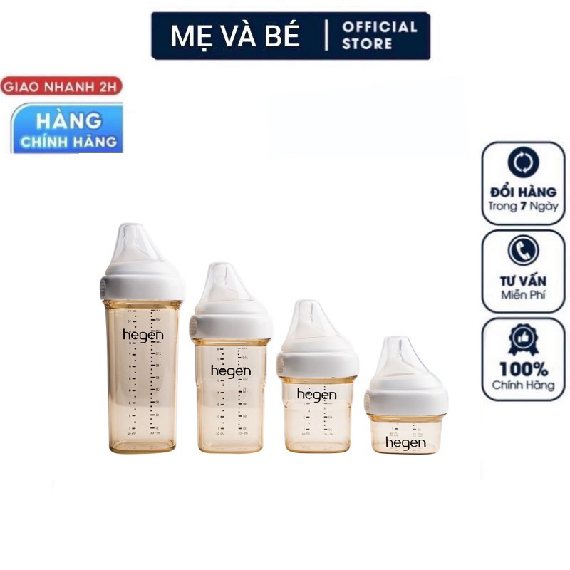Bình sữa cho bé , bình sữa hegen cổ trắng , cổ màu , fullbox