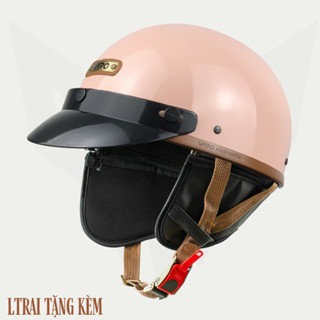 Mũ Bảo Hiểm 1/2 VARO PUG Version Harley có ốp da - Chính Hãng- Nón Bảo Hiểm Nữa Đầu Varo Nhiều Màu