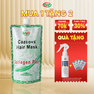 Kem Ủ Tóc Collagen Cazoova Hair Mask, bổ sung Collagen giúp tóc đanh dai mềm mịn 500ml & 100ml
