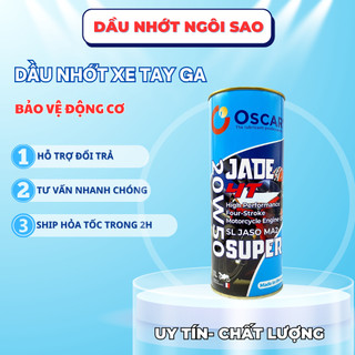 Nhớt 20W50 xe số Oscar Jade 4T 1L Super Synthetic Blend - dầu nhớt xe máy